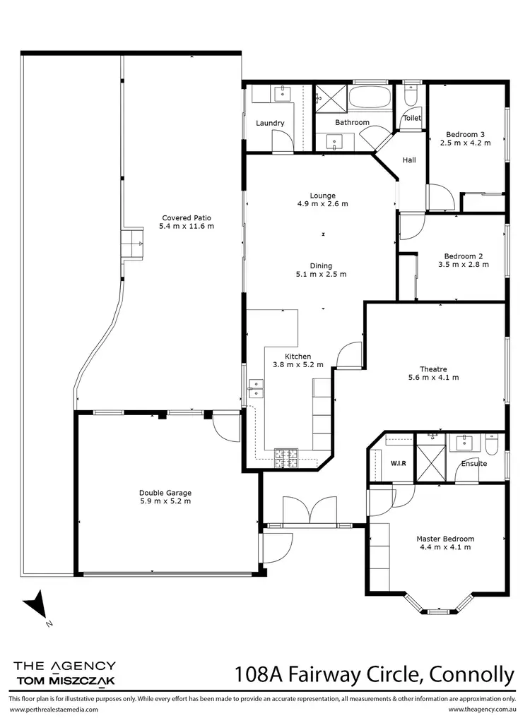 Floorplan of Homely house listing, 108a Fairway Circle, Connolly WA 6027