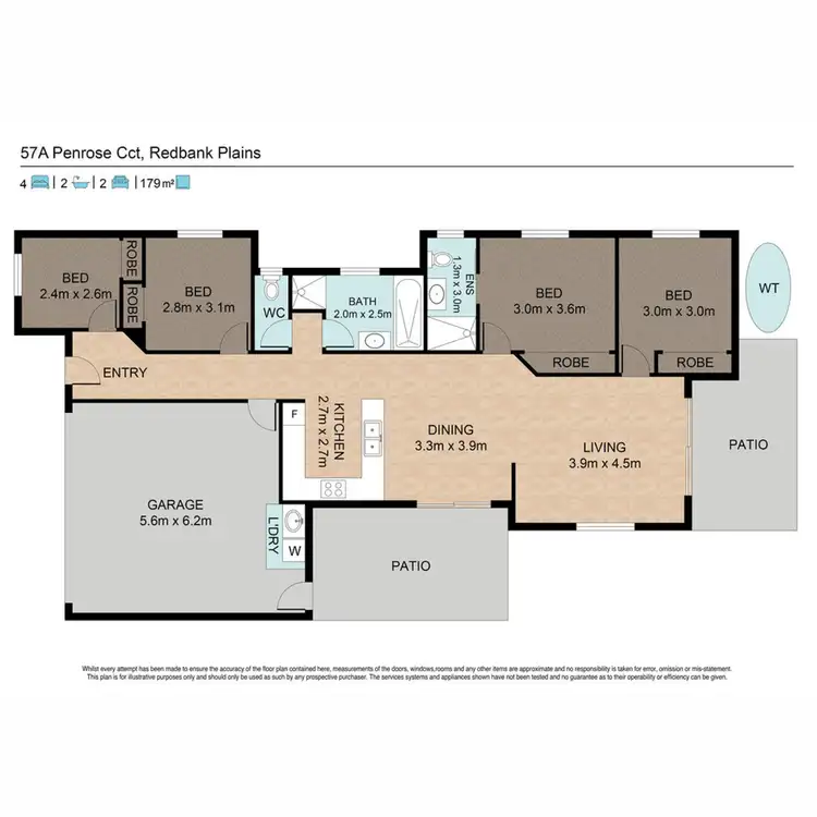 Floorplan of Homely house listing, 57A Penrose Circuit, Redbank Plains QLD 4301