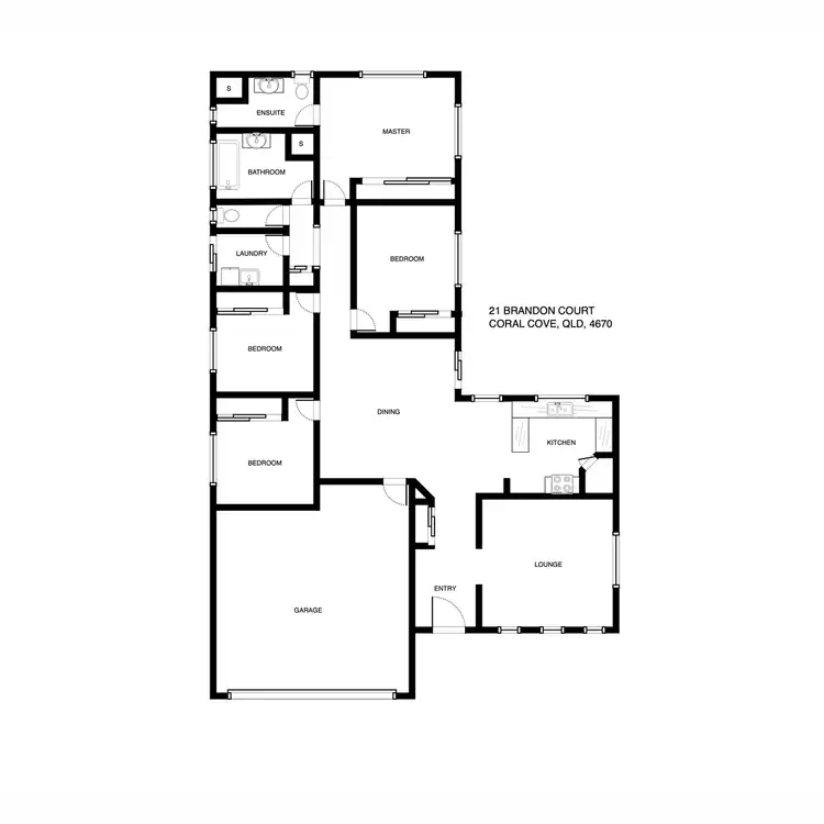 Floorplan of Homely house listing, 21 Brandon Court, Coral Cove QLD 4670