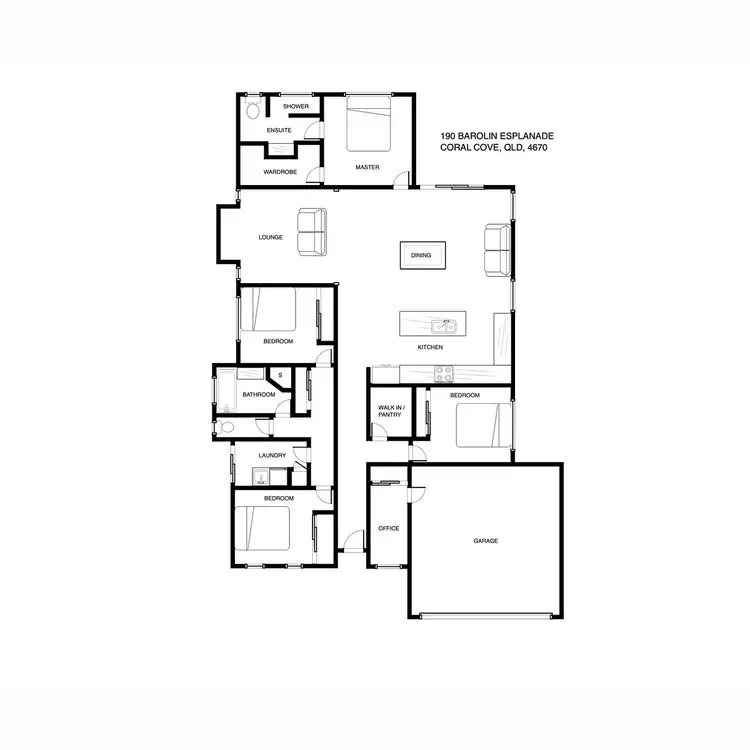 Floorplan of Homely house listing, 190 Barolin Esplanade, Coral Cove QLD 4670