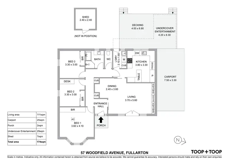 Floorplan of Homely house listing, 57 Woodfield Avenue, Fullarton SA 5063