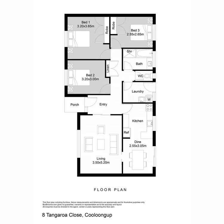 Floorplan of Homely house listing, 8 Tangaroa Close, Cooloongup WA 6168