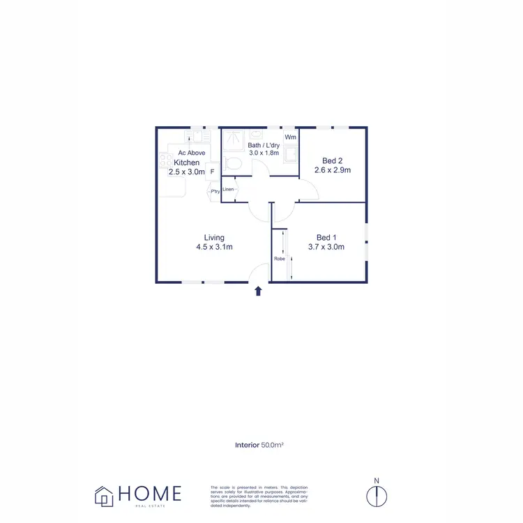 Floorplan of Homely unit listing, 1/251 Glynburn Road, St Morris SA 5068