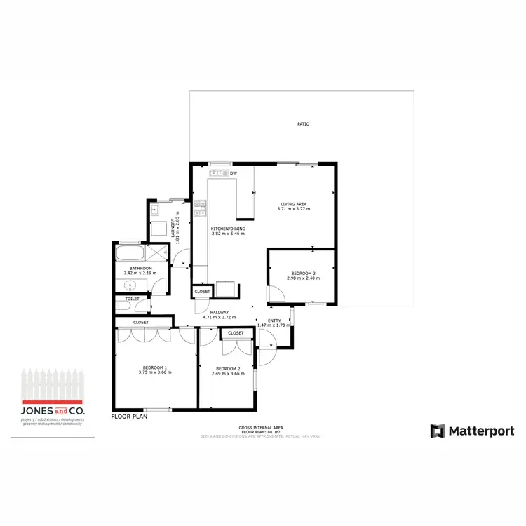 Floorplan of Homely villa listing, 10/10 Ivanhoe Street, Bassendean WA 6054