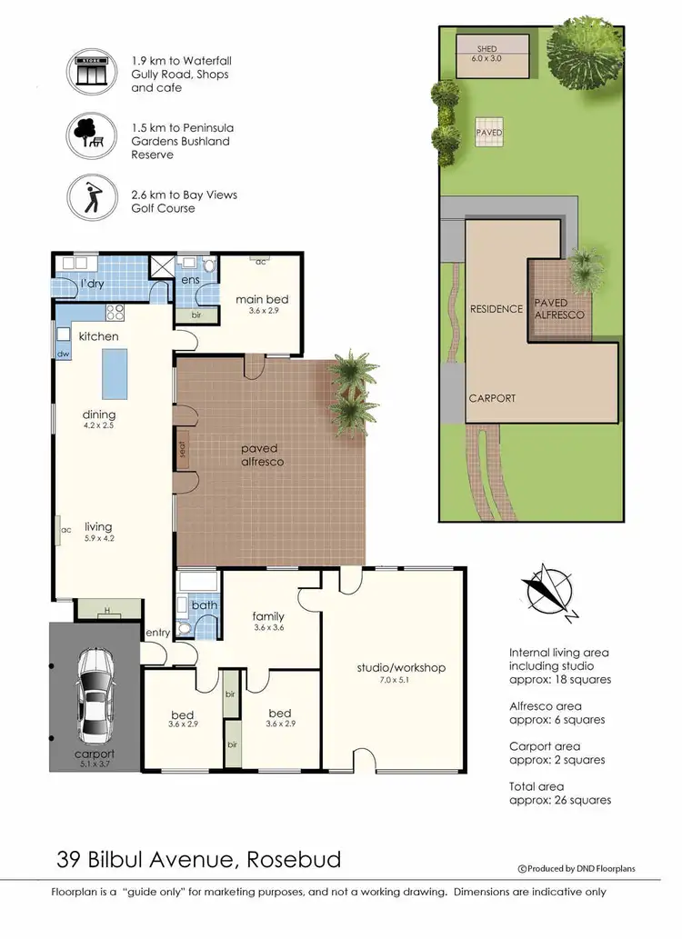 Floorplan of Homely house listing, 39 Bilbul Avenue, Rosebud VIC 3939