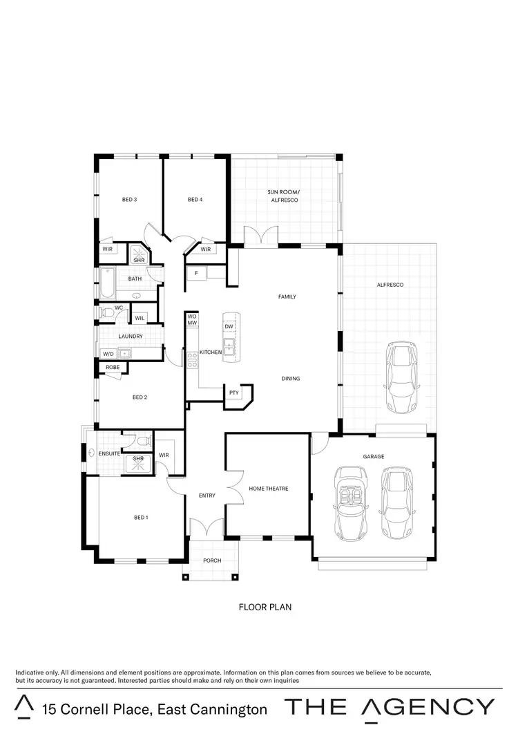 Floorplan of Homely house listing, 15 Cornell Place, East Cannington WA 6107