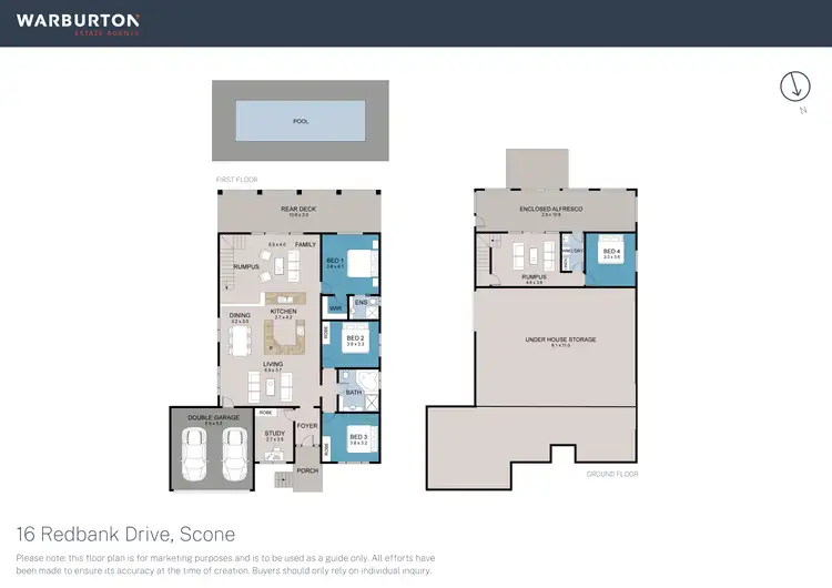 Floorplan of Homely house listing, 16 Redbank Drive, Scone NSW 2337