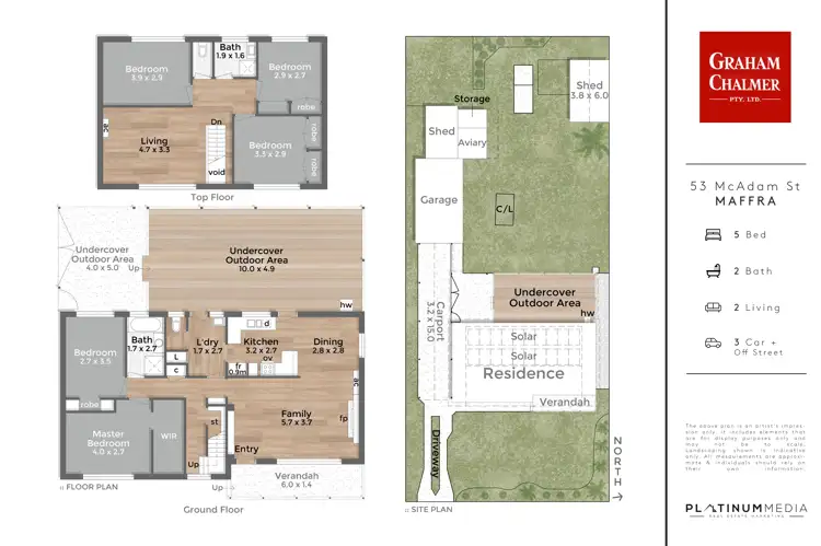 Floorplan of Homely house listing, 53 McAdam Street, Maffra VIC 3860