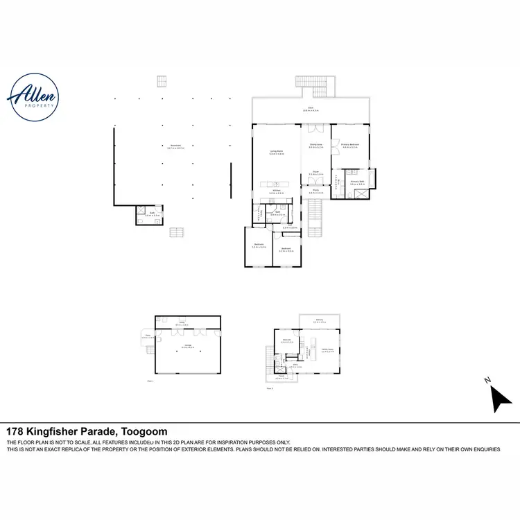 Floorplan of Homely house listing, 178 Kingfisher Parade, Toogoom QLD 4655