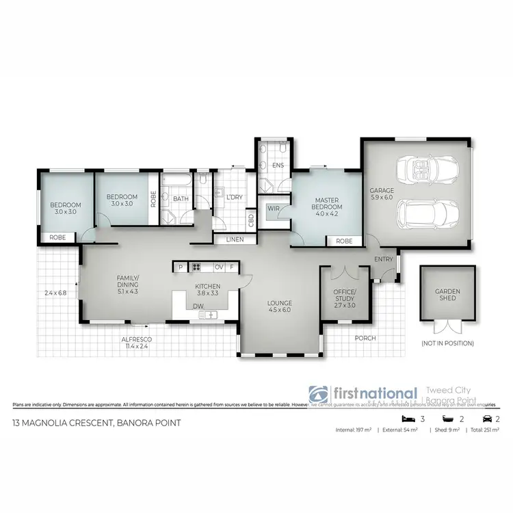 Floorplan of Homely house listing, 13 Magnolia Crescent, Banora Point NSW 2486