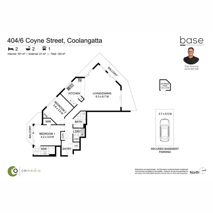 Floorplan of Homely apartment listing, 404/6 Coyne Street, Coolangatta QLD 4225