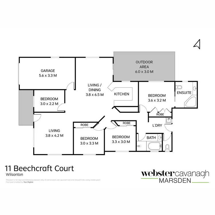 Floorplan of Homely house listing, 11 Beechcraft Court, Wilsonton QLD 4350