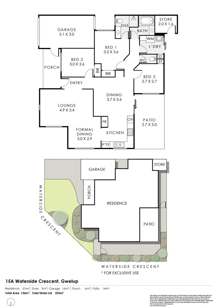 Floorplan of Homely house listing, 15A Waterside Crescent, Gwelup WA 6018