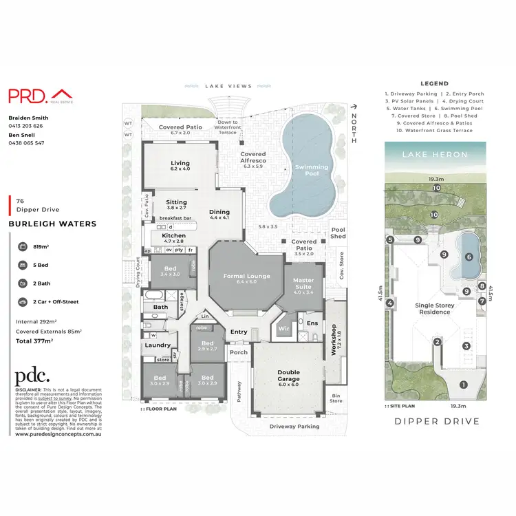 Floorplan of Homely house listing, 76 Dipper Drive, Burleigh Waters QLD 4220
