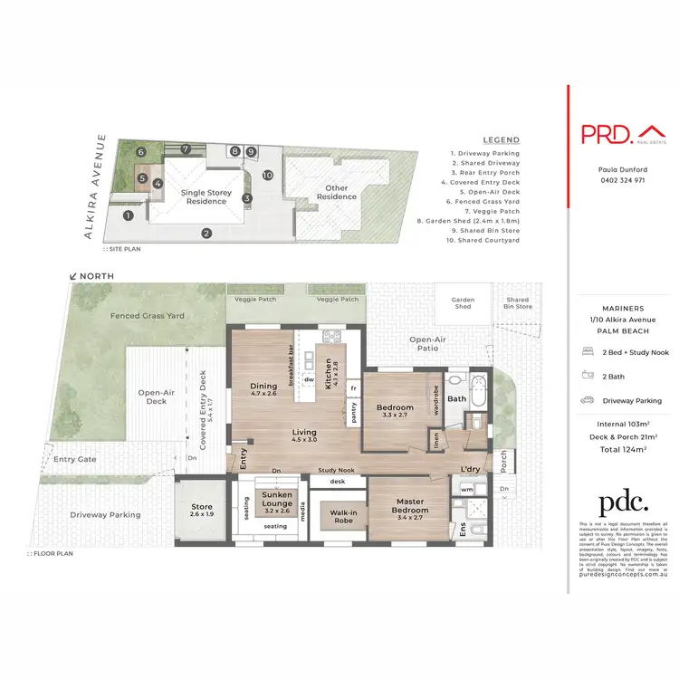 Floorplan of Homely semi-detached listing, 1/10 Alkira Avenue, Palm Beach QLD 4221