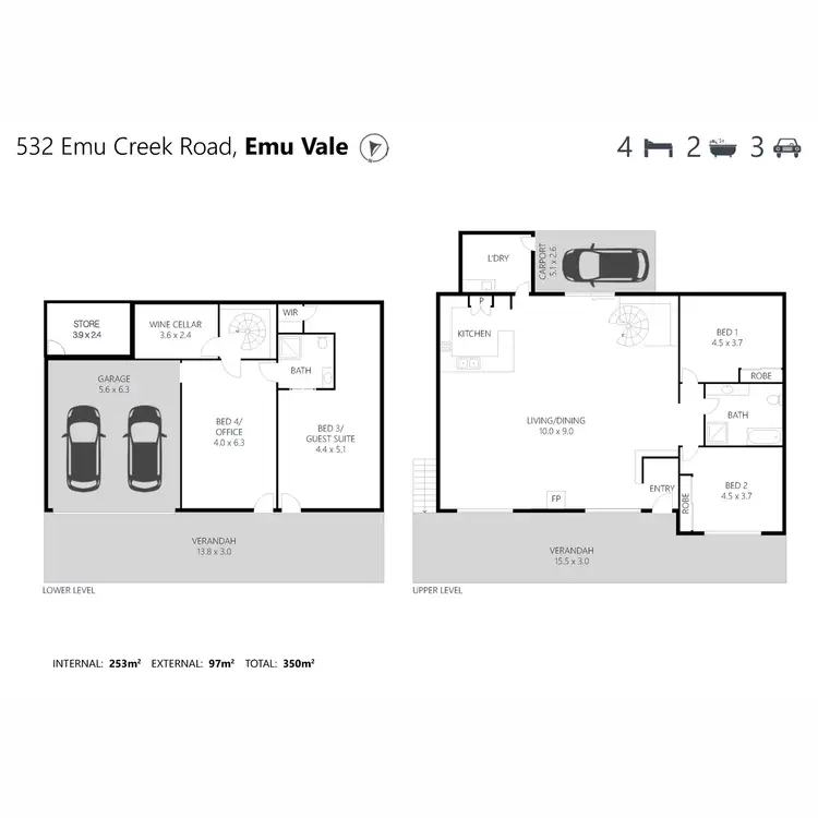 Floorplan of Homely rural property listing, 532 Emu Creek Road, Emu Vale QLD 4371