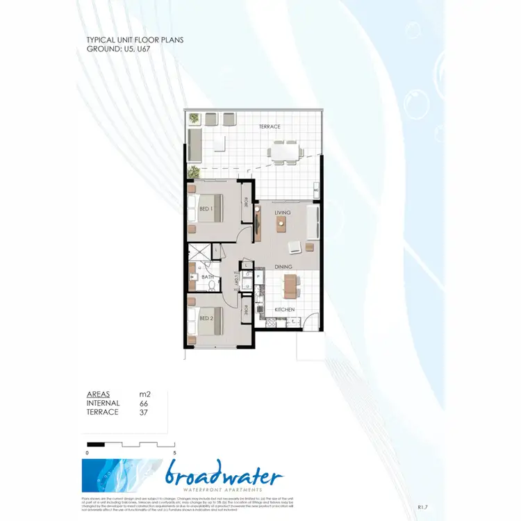Floorplan of Homely apartment listing, 67/101 Birtinya Boulevard, Birtinya QLD 4575