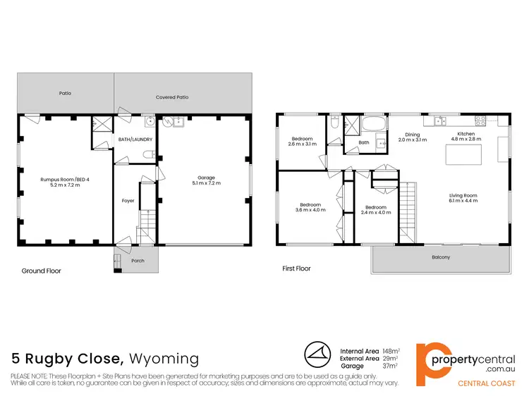 Floorplan of Homely house listing, 5 Rugby Close, Wyoming NSW 2250