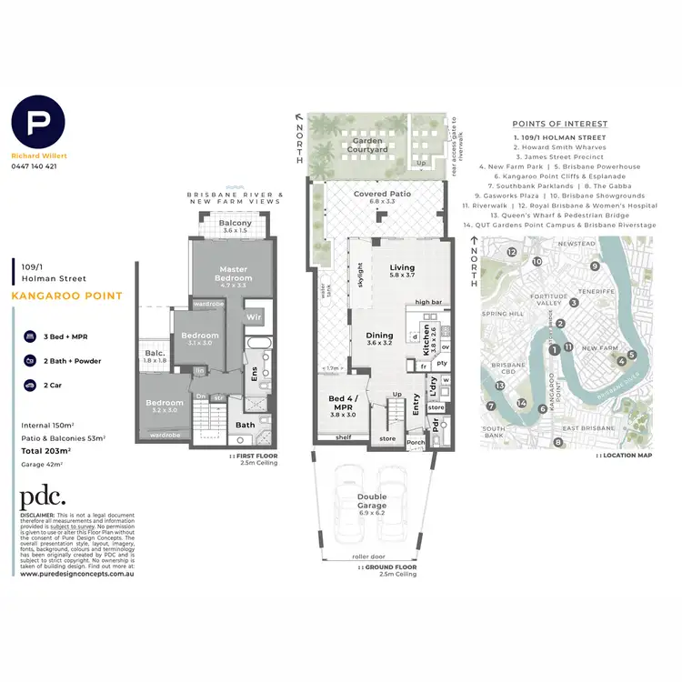 Floorplan of Homely apartment listing, 109/1 Holman Street, Kangaroo Point QLD 4169