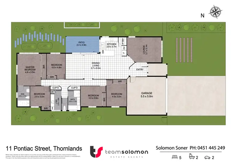 Floorplan of Homely house listing, 11 Pontiac Street, Thornlands QLD 4164