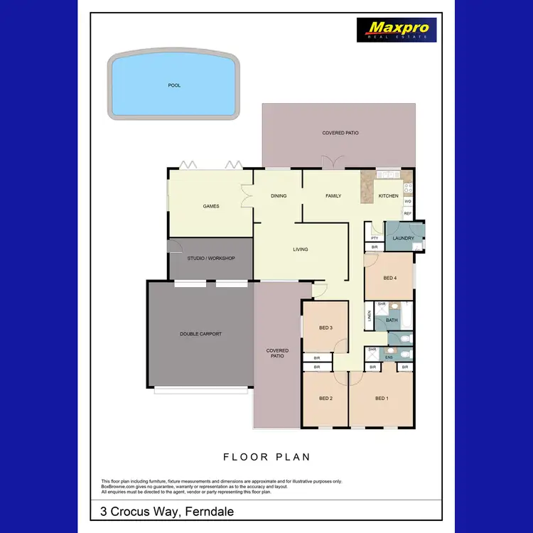 Floorplan of Homely house listing, 3 Crocus Way, Ferndale WA 6148