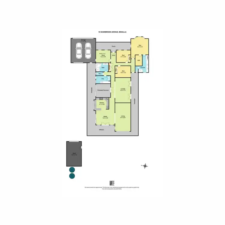 Floorplan of Homely house listing, 16 Shawbrook Avenue, Benalla VIC 3672