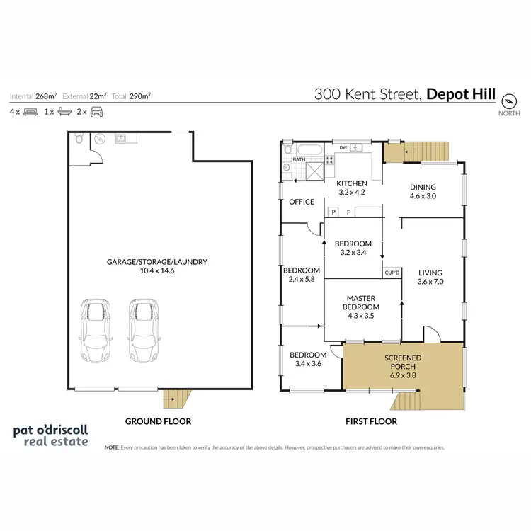 Floorplan of Homely house listing, 300 Kent Street, Depot Hill QLD 4700