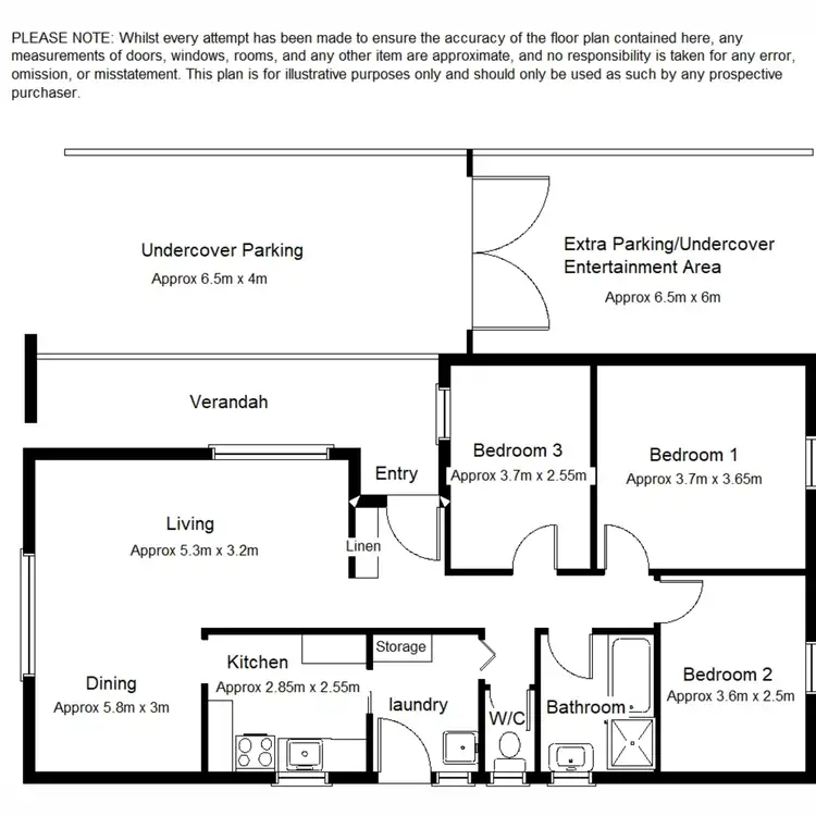 Floorplan of Homely house listing, 38 Davies Crescent, Port Augusta West SA 5700