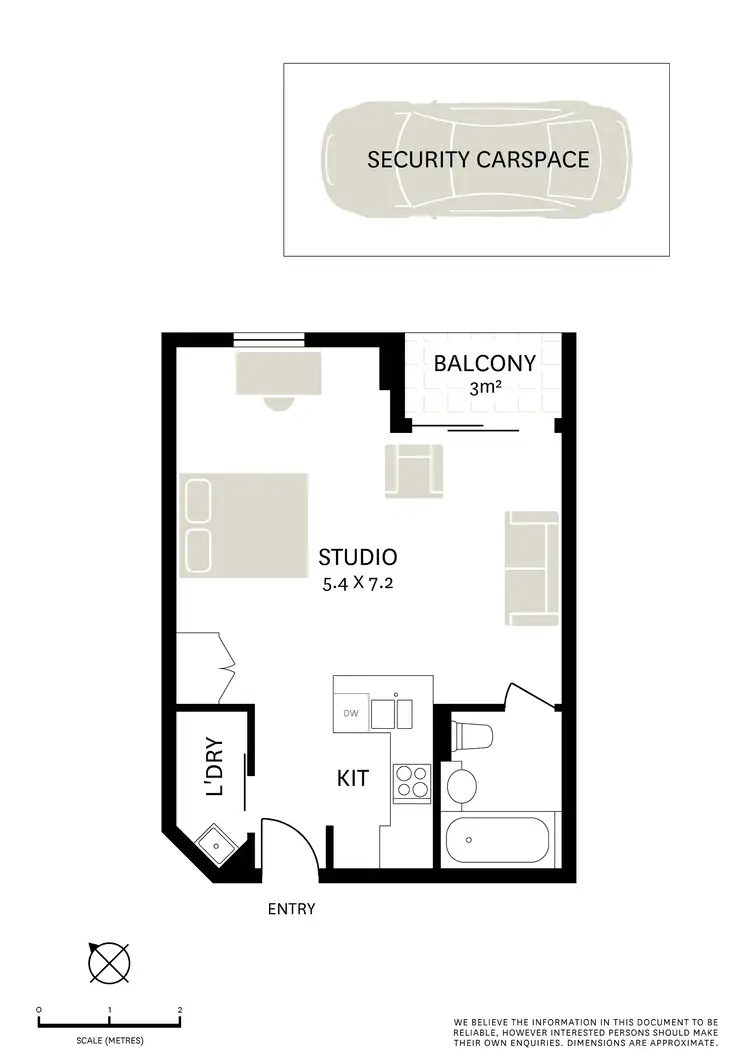 Floorplan of Homely studio listing, 217/2-12 Glebe Point Road, Glebe NSW 2037