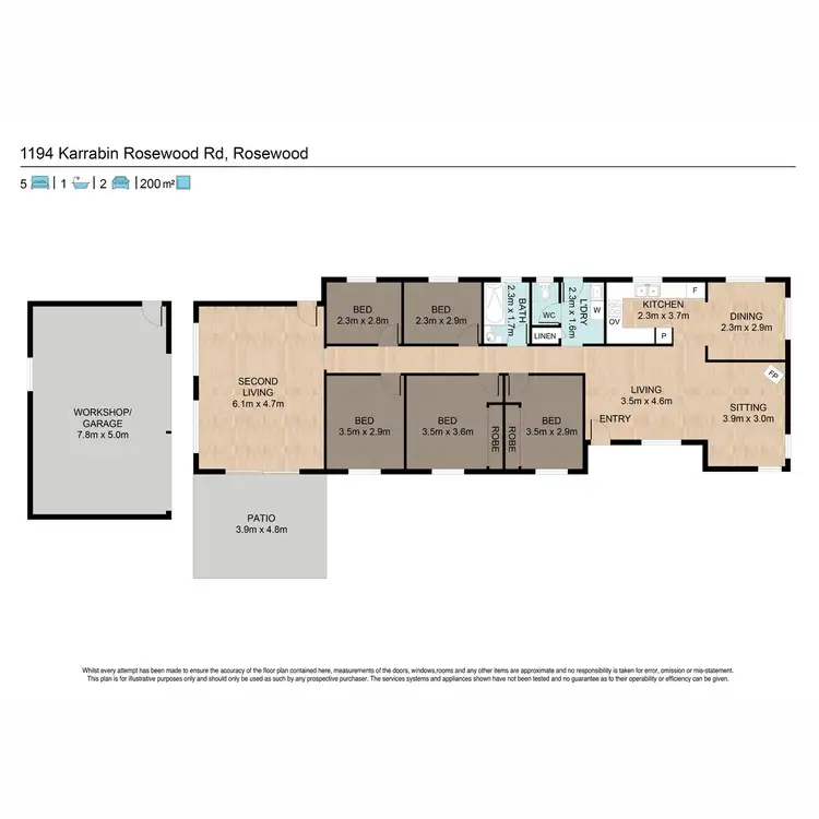 Floorplan of Homely house listing, 1194 Karrabin Rosewood Road, Rosewood QLD 4340