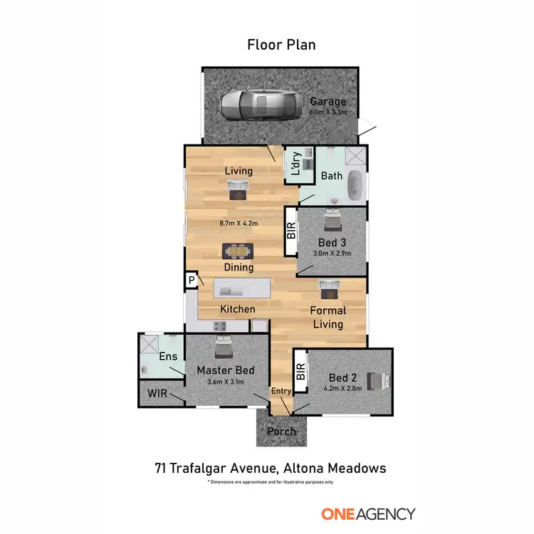 Floorplan of Homely house listing, 71 Trafalgar Avenue, Altona Meadows VIC 3028
