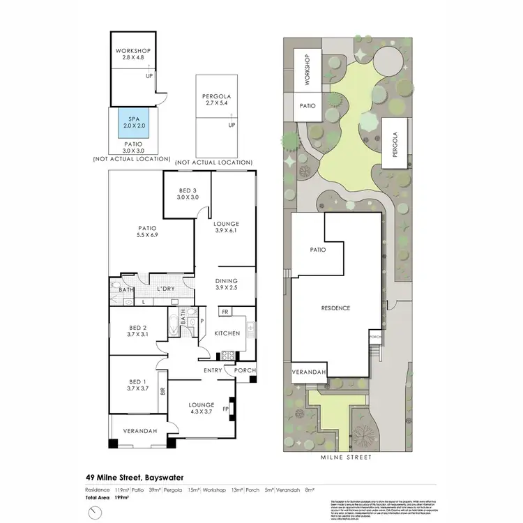 Floorplan of Homely house listing, 49 Milne Street, Bayswater WA 6053