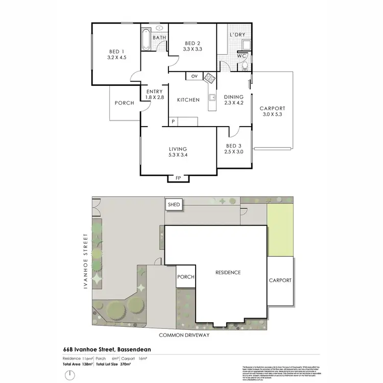 Floorplan of Homely house listing, 66B Ivanhoe Street, Bassendean WA 6054