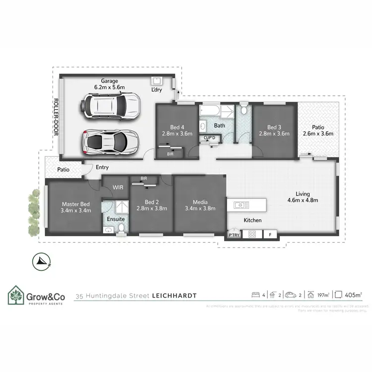 Floorplan of Homely house listing, 35 Huntingdale Street, Leichhardt QLD 4305