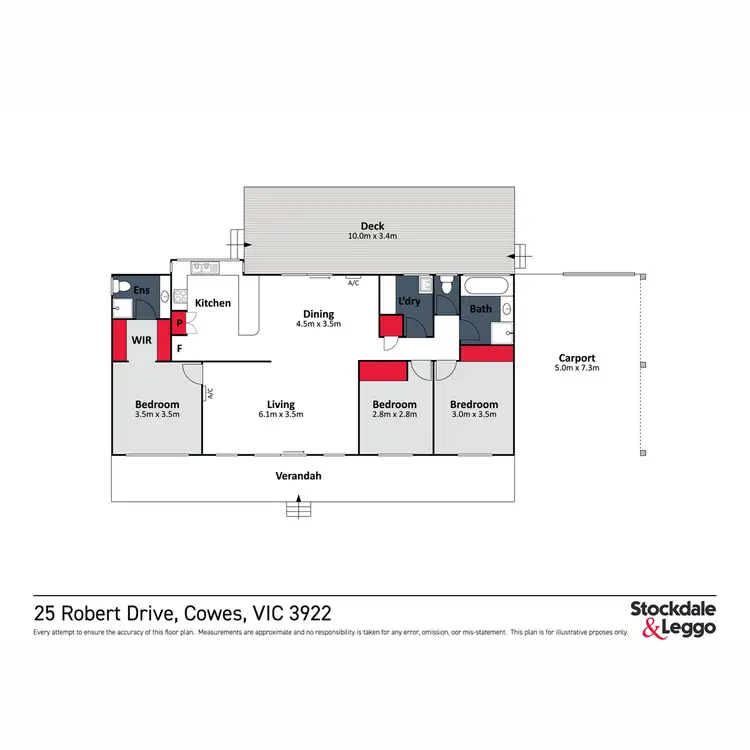 Floorplan of Homely house listing, 25 Robert Drive, Cowes VIC 3922