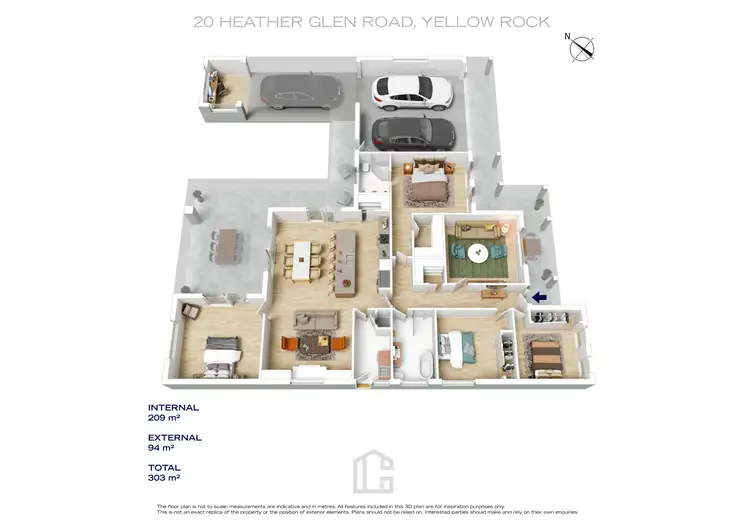 Floorplan of Homely house listing, 20 Heather Glen Road, Yellow Rock NSW 2777