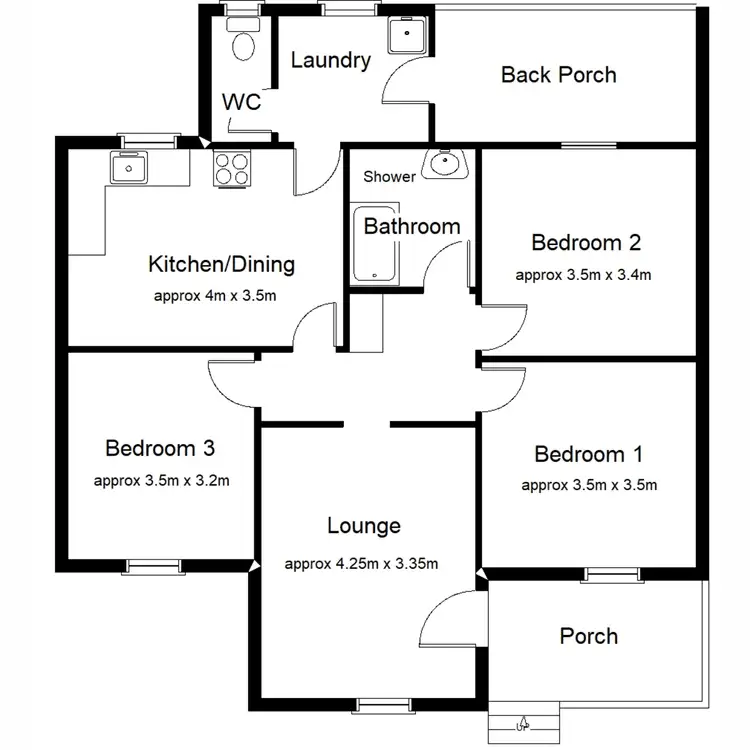 Floorplan of Homely house listing, 16 Murdock Street, Port Augusta SA 5700