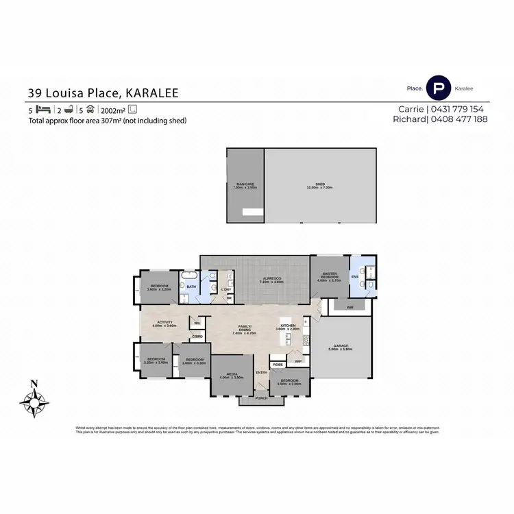 Floorplan of Homely house listing, 39 Louisa Place, Karalee QLD 4306
