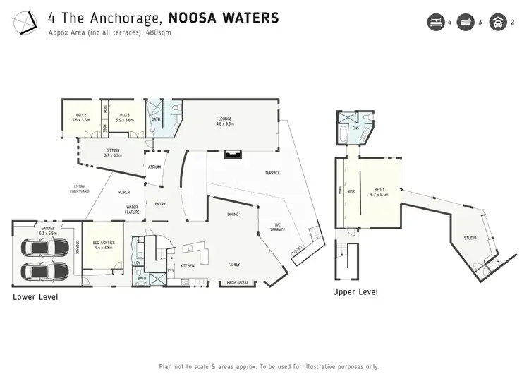 Floorplan of Homely house listing, 4 The Anchorage, Noosa Waters QLD 4566