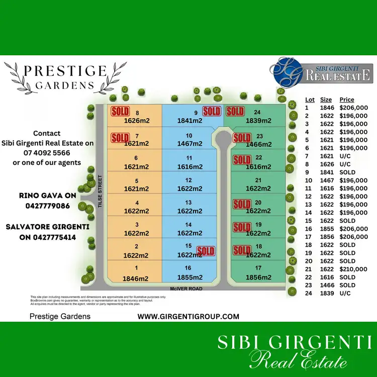 Floorplan of Homely land listing, Prestige Gardens, Mareeba QLD 4880