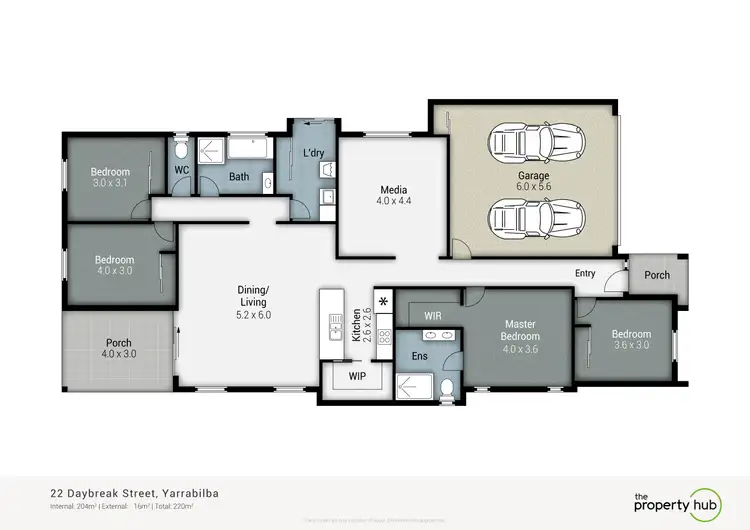 Floorplan of Homely house listing, 22 Daybreak Street, Yarrabilba QLD 4207