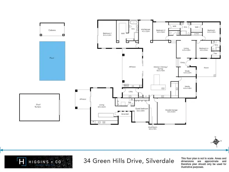 Floorplan of Homely house listing, 34 Green Hills Drive, Silverdale NSW 2752