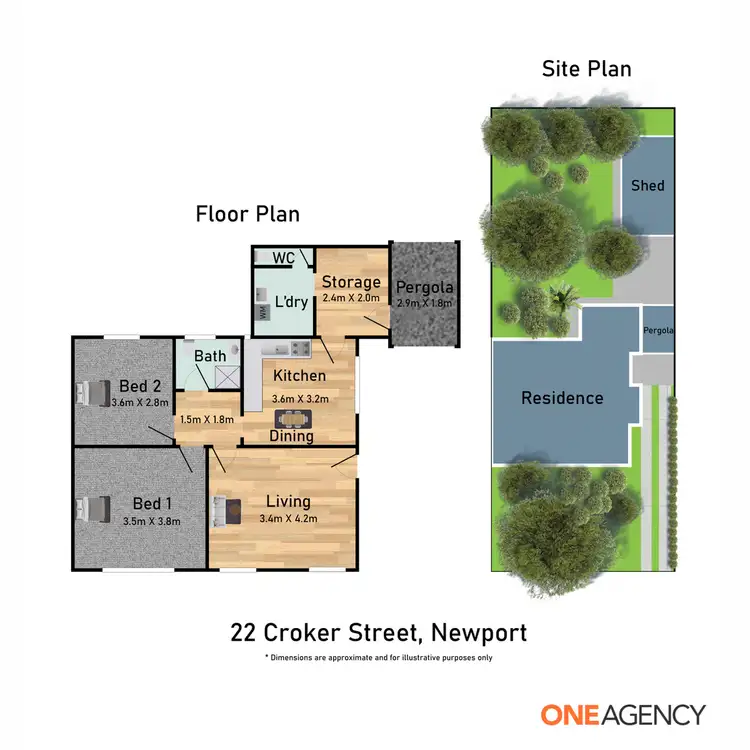 Floorplan of Homely house listing, 22 Croker Steet, Newport VIC 3015