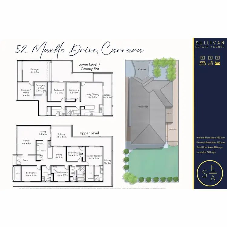 Floorplan of Homely house listing, 52 Marble Drive, Carrara QLD 4211