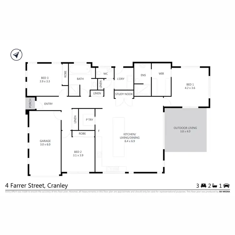 Floorplan of Homely house listing, 4 Farrer Street, Cranley QLD 4350
