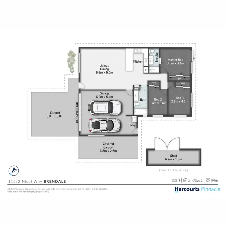 Floorplan of Homely villa listing, 115/2 Nicol Way, Brendale QLD 4500