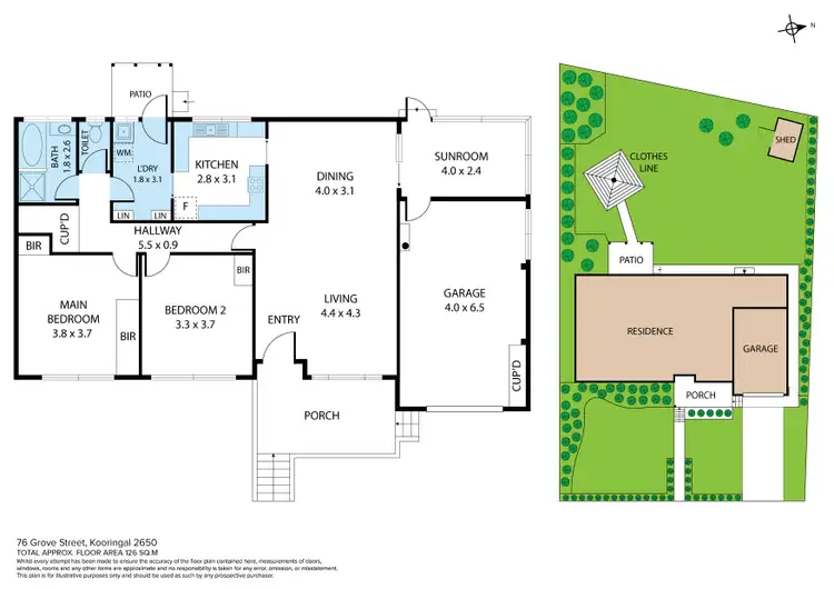 Floorplan of Homely house listing, 76 Grove Street, Kooringal NSW 2650