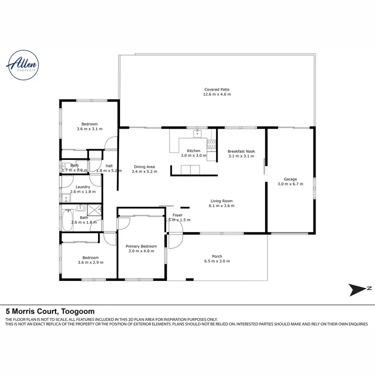 Floorplan of Homely house listing, 5 Morris Court, Toogoom QLD 4655