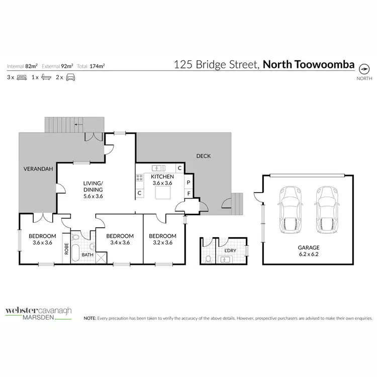 Floorplan of Homely house listing, 125 Bridge Street, North Toowoomba QLD 4350