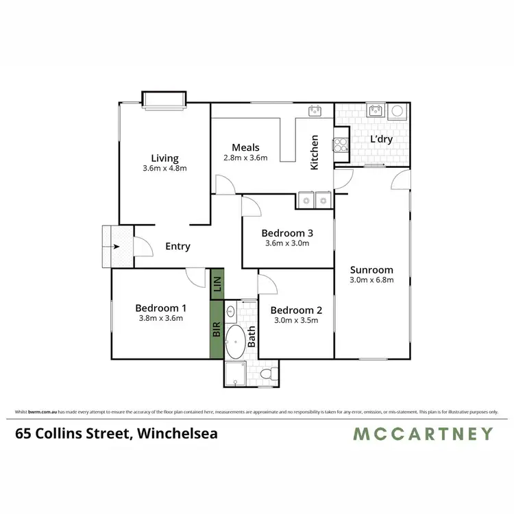 Floorplan of Homely house listing, 65 Collins Street, Winchelsea VIC 3241